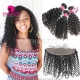 13x4 Lace Frontal With 3 or 4 Bundles Royal Virgin Malaysian Deep Curly Human Hair Extensions