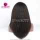 130% Density 1B# Top Quality Virgin Human Hair Kinky Straight Full Lace Wigs