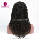 (Upgrade) 360 Lace 150% Density Wig Pre Plucked Virgin Human Hair Deep Curly Natural Color