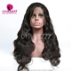 (Upgrade) 360 Lace 150% Density Wig Pre Plucked Virgin Human Hair Body Wave Natural Color