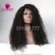 Color 1B# 13*4 Lace Frontal Wigs Jerry Curly 180% Density Top Quality Virgin Human Hair 