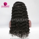 Color 1B# 13*4 Lace Frontal Wigs Loose Wave 130% Density Top Quality Virgin Human Hair 