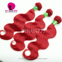 1 Bundle Fashion Red Color Remy Hair Extensions More Wave Rihanna Superstar Style