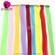 5pcs/pack Fashion Color Straight Hair Extension Piece With Clip