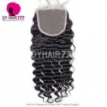 Royal 5*5 Lace Top Closure Deep Wave Natural Color Virgin Human Hair