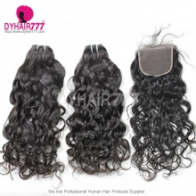 Best Match Top Lace Closure With 3 or 4 Bundles Brazilian Natural Wave Royal Virgin Human Hair Extensions