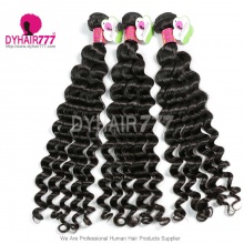 3 or 4 Bundles Standard Malaysian Hair Bundles Deep Wave Virgin Hair Extensions 