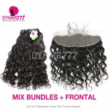 13x4/13x6 Lace Frontal With 3 or 4 Bundles 13A Standard Grade Virgin Cambodian Natural Wave Human Human Hair Extensions