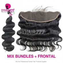 13x4/13x6 Lace Frontal With 3 or 4 Bundles Malaysian Body Wave Standard Virgin Hair Human Hair Extenions