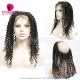 360 Lace Band Frontal Bleached Knots Virgin Human Hair Deep Curly With Baby Hair