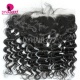 Royal Single Knots Ear to Ear 13*4 Lace Frontal Closure Virgin Human Hair Loose Wave Natural Color