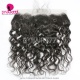 Transparent/Brown 13x4 Lace Frontal Virgin Human Hair Natural Wave Natural Color