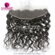 Transparent/Brown 13x4 Lace Frontal Virgin Human Hair Natural Wave Natural Color