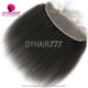 Transparent/Brown 13x4 Lace Frontal Human Virgin Hair Kinky Straight Natural Color