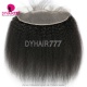Transparent/Brown 13x4 Lace Frontal Human Virgin Hair Kinky Straight Natural Color