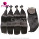 Best Match 4x4/5x5 Top Lace Closure With 3 or 4 Bundle European Silky Straight Hair 14A Royal Grade Virgin Remy Hair Extensions