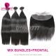 13x4/13x6 Lace Frontal With 3 or 4 Bundles European Silky Straight Hair 14A Royal Grade Virgin Remy Hair Extensions