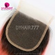 Lace Top Closure (4*4) Straight Hair 1B/Pink Human Virgin Hair