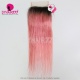 Lace Top Closure (4*4) Straight Hair 1B/Pink Human Virgin Hair