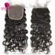 5x5 Lace Top Closure Natural Wave Natural Color Virgin Human Hair
