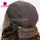 T4/27 Ombre Color 130% Density 1B# Top Quality Virgin Human Hair Deep Curly Lace Frontal Wigs