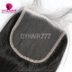 HD 5x5 Lace Closure Human hair With Baby Hair Pre Plucked Natural Color
