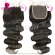 HD 5x5 Lace Closure Human hair With Baby Hair Pre Plucked Natural Color