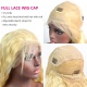 #613 Wig 130% density Virgin Human Hair Body Wave Blonde Full Lace Wigs With Nautal Hairline