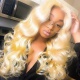 #613 Wig 130% density Virgin Human Hair Body Wave Blonde Full Lace Wigs With Nautal Hairline