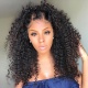 130% Density 1B# Top Quality Virgin Human Hair Italian Curly Full Lace Wigs Natural Color