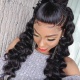 (upgrade)130% Density 1B# Top Quality Virgin Human Hair Loose Wave Full Lace Wigs Natural Color