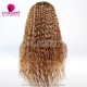 180% Density Ombre 1B/30 Lace Wig Loose Deep Wave Lace Frontal Wig 100% Virgin Human Hair Natural Color 