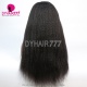 200% Density Kinky Straight U Part Wigs V part Wigs Virgin Human Hair Wigs Natural Color