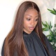 4# Top Quality Virgin Human Hair Straight Hair Full Lace Wigs