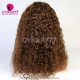 Stylist Wig As Picture 100% Virgin Human Hair Deep Curls Clay Brown 130% Density