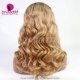 Stylist Wig As Picture 100% Virgin Human Hair Wavy Ombre Color 130% Density