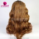 Stylist Wig As Picture 100% Virgin Human Hair Body Wavy Ombre Clay Brown 130% Density