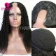 200% Density Kinky Curly U Part Wigs V part Wigs Virgin Human Hair Wigs Natural Color