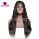 Color 1B# 13*4 Lace Frontal Wigs Straight Hair 130% Density Top Quality Virgin Human Hair With Elastic Band 