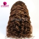 Brown Color 4# Full Lace Wigs Loose Wave Top Quality Virgin Human Hair
