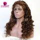 4# Top Quality Virgin Human Hair Loose Wave Full Lace Wigs