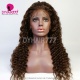 4# Top Quality Virgin Human Hair Deep Wave Full Lace Wigs