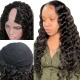 Stock Clearance U Part Wigs Deep Wave 130% Density #1B Virgin Human Hair
