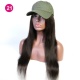 Cap Hair Extension Hat Wig 100% Virgin Human Hair Top Quality Natural Color