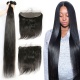 13x4/13x6 Lace Frontal With 3 or 4 Bundles Brazilian Silky Straight Hair Standard Virgin Remy Hair Extensions