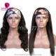 (upgrade)Headband Wigs 3/4 Half Wig 200% Density Human Hair Wigs 100% Human Hair Natural Color