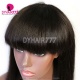 Full Machine Weft Made Wigs With Bangs 300% Density Human Hair Wigs 100% Human Hair (Not Have Lace)