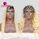 Headband Wigs 613 Blonde Color 3/4 Half Wig 200% Density Human Hair Wigs 100% Human Hair 