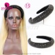 Headband Wigs 613 Blonde Color 3/4 Half Wig 200% Density Human Hair Wigs 100% Human Hair 