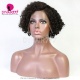 180% density Top Quality Virgin Human Hair Pixie XX02 Curly Bob Wigs Lace Front Wigs